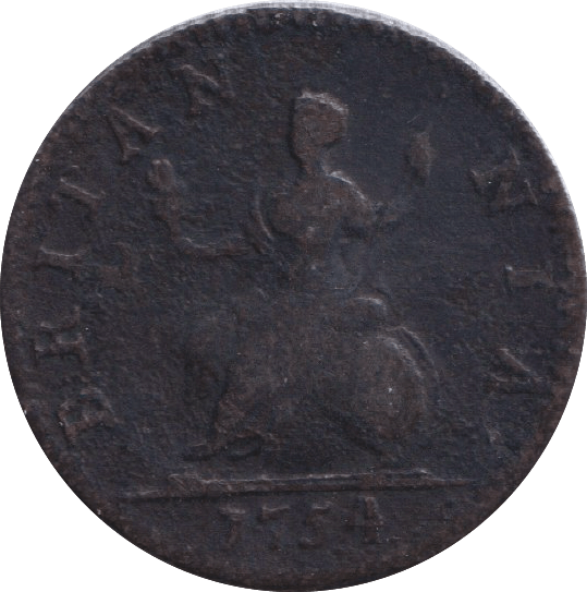 1754 FARTHING ( GF ) - FARTHING - Cambridgeshire Coins