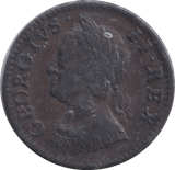 1754 FARTHING ( GVF ) - FARTHING - Cambridgeshire Coins