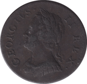 1754 FARTHING ( GVF ) - FARTHING - Cambridgeshire Coins