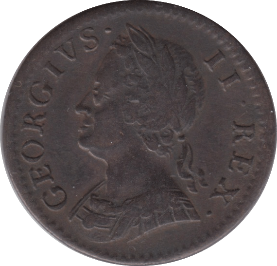 1754 FARTHING ( GVF ) - FARTHING - Cambridgeshire Coins