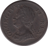 1754 FARTHING ( GVF ) - FARTHING - Cambridgeshire Coins
