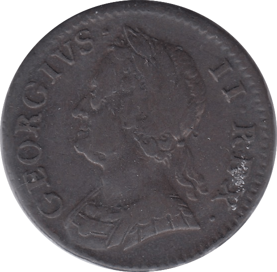 1754 FARTHING ( VF ) - Farthing - Cambridgeshire Coins