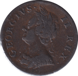 1754 FARTHING ( VF ) - FARTHING - Cambridgeshire Coins