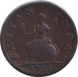 1754 FARTHING ( VF ) - FARTHING - Cambridgeshire Coins