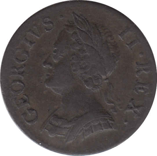 1754 FARTHING ( VF ) - FARTHING - Cambridgeshire Coins