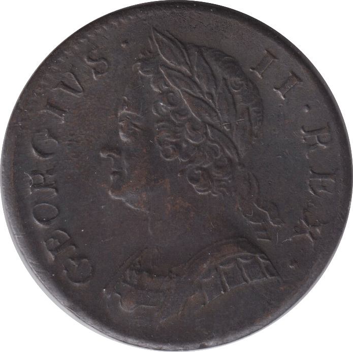 1754 HALFPENNY ( EF ) - HALFPENNY - Cambridgeshire Coins