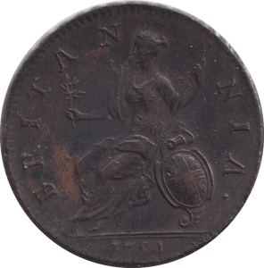 1754 HALFPENNY ( EF ) - HALFPENNY - Cambridgeshire Coins