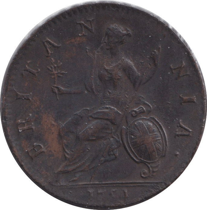 1754 HALFPENNY ( EF ) - HALFPENNY - Cambridgeshire Coins