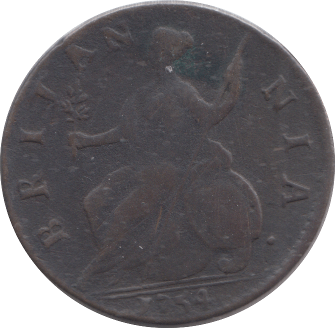 1754 HALFPENNY ( GF ) - HALFPENNY - Cambridgeshire Coins