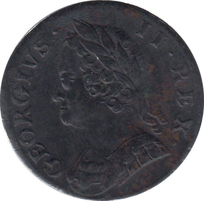1754 HALFPENNY ( GOOD FINE ) - HALFPENNY - Cambridgeshire Coins