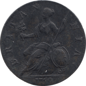 1754 HALFPENNY ( GOOD FINE ) - HALFPENNY - Cambridgeshire Coins