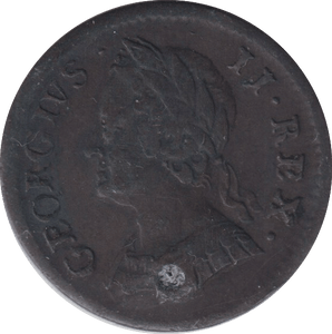 1754 HOLED FARTHING ( GF ) - FARTHING - Cambridgeshire Coins