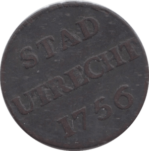 1756 UTRECHT DUIT - WORLD COINS - Cambridgeshire Coins