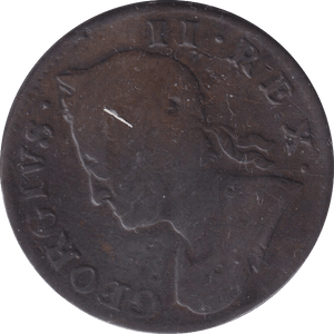 1757 HALFPENNY ( FINE ) - HALFPENNY - Cambridgeshire Coins