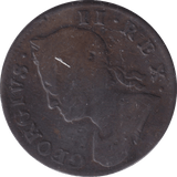 1757 HALFPENNY ( FINE ) - HALFPENNY - Cambridgeshire Coins