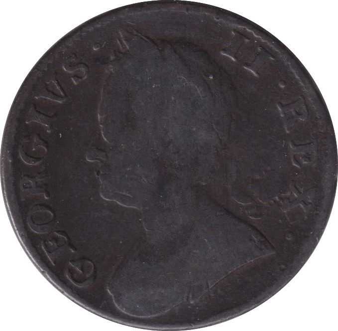 1757 HALFPENNY ( FINE ) - HALFPENNY - Cambridgeshire Coins