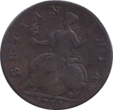 1757 HALFPENNY ( FINE ) - HALFPENNY - Cambridgeshire Coins