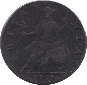 1757 HALFPENNY ( NF ) - Halfpenny - Cambridgeshire Coins