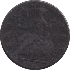 1757 HALFPENNY ( VF ) - HALFPENNY - Cambridgeshire Coins