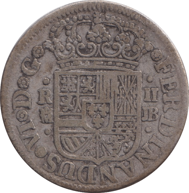 1757 SILVER 2 REALES SPAIN MADRID MINT - SILVER WORLD COINS - Cambridgeshire Coins
