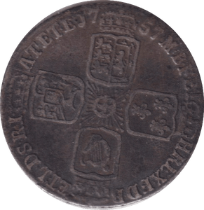 1757 SIXEPNCE ( GVF ) - SIXPENCE - Cambridgeshire Coins