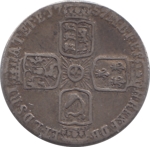 1757 SIXPENCE F48 ( GF ) - SIXPENCE - Cambridgeshire Coins