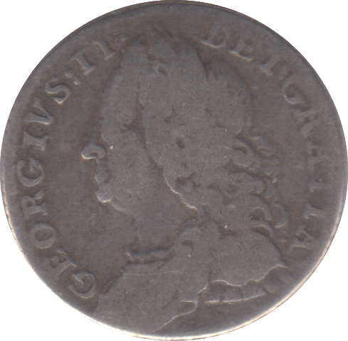 1757 SIXPENCE ( FINE ) - SIXPENCE - Cambridgeshire Coins