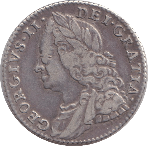 1757 SIXPENCE ( FINE ) - SIXPENCE - Cambridgeshire Coins