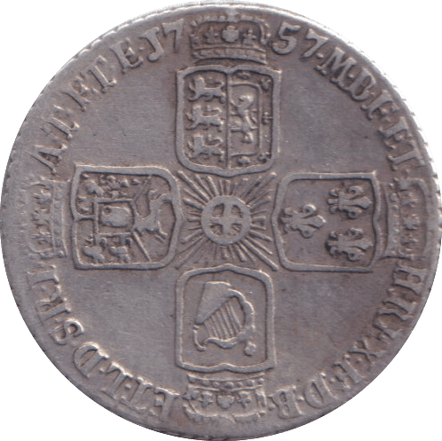 1757 SIXPENCE ( FINE ) - SIXPENCE - Cambridgeshire Coins