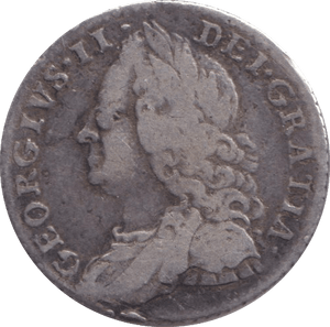 1757 SIXPENCE ( FINE ) - SIXPENCE - Cambridgeshire Coins