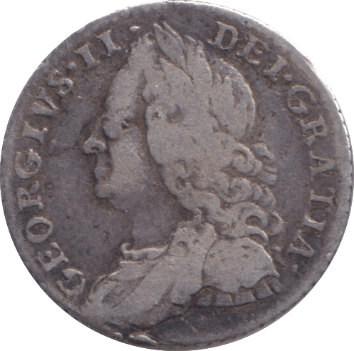 1757 SIXPENCE ( FINE ) - SIXPENCE - Cambridgeshire Coins