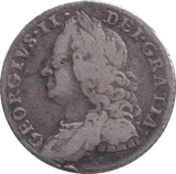 1757 SIXPENCE ( FINE ) - SIXPENCE - Cambridgeshire Coins