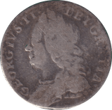 1757 SIXPENCE ( FINE ) - SIXPENCE - Cambridgeshire Coins