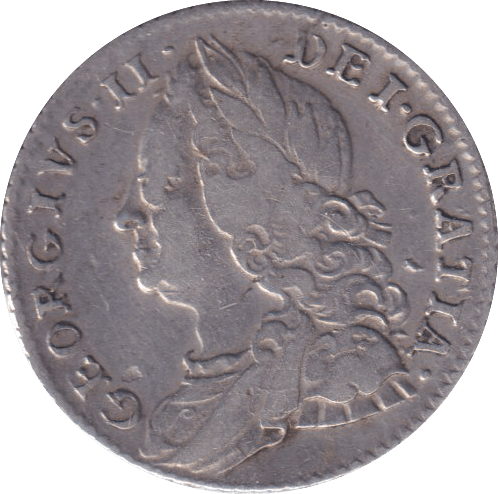 1757 SIXPENCE ( FINE ) - SIXPENCE - Cambridgeshire Coins