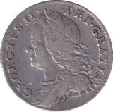 1757 SIXPENCE ( FINE ) - SIXPENCE - Cambridgeshire Coins