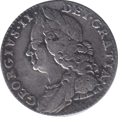 1757 SIXPENCE ( GF ) - SIXPENCE - Cambridgeshire Coins