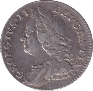 1757 SIXPENCE ( GVF ) - SIXPENCE - Cambridgeshire Coins