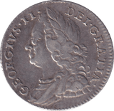 1757 SIXPENCE ( GVF ) - SIXPENCE - Cambridgeshire Coins