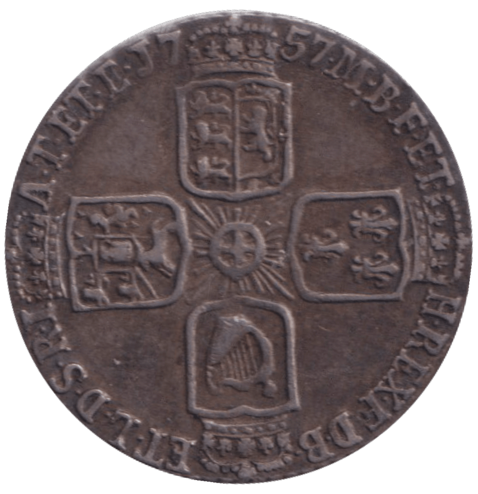 1757 SIXPENCE ( GVF ) - SIXPENCE - Cambridgeshire Coins