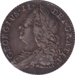 1757 SIXPENCE ( GVF ) - SIXPENCE - Cambridgeshire Coins