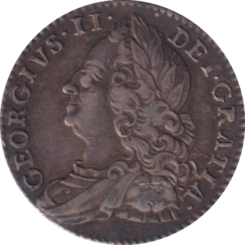 1757 SIXPENCE ( GVF ) - SIXPENCE - Cambridgeshire Coins