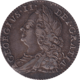 1757 SIXPENCE ( GVF ) - SIXPENCE - Cambridgeshire Coins