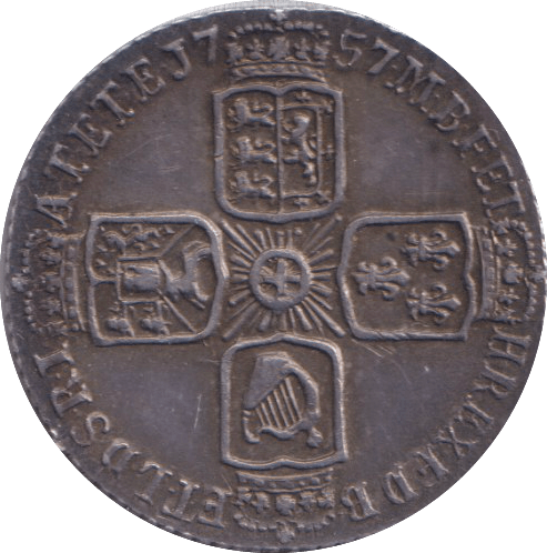 1757 SIXPENCE ( GVF ) - SIXPENCE - Cambridgeshire Coins