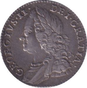 1757 SIXPENCE ( GVF ) - SIXPENCE - Cambridgeshire Coins