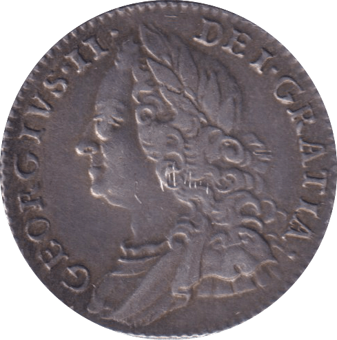 1757 SIXPENCE ( GVF ) - SIXPENCE - Cambridgeshire Coins