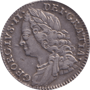 1757 SIXPENCE (GVF) - SIXPENCE - Cambridgeshire Coins