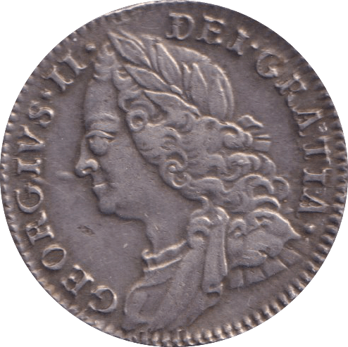 1757 SIXPENCE (GVF) - SIXPENCE - Cambridgeshire Coins