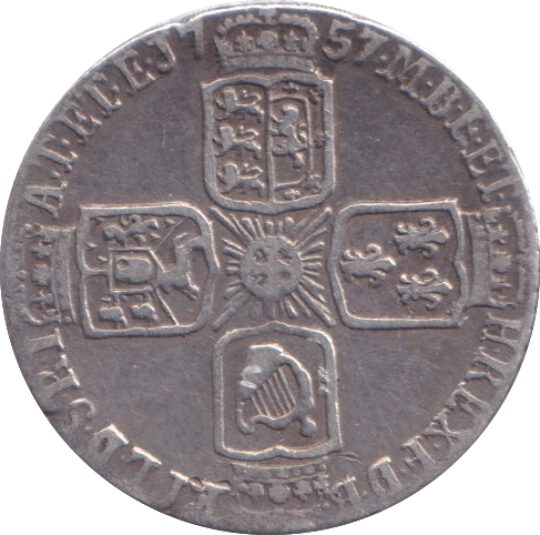 1757 SIXPENCE ( VF ) - SIXPENCE - Cambridgeshire Coins