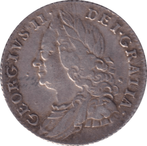1757 SIXPENCE ( VF ) - SIXPENCE - Cambridgeshire Coins