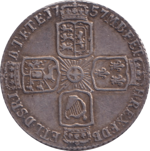 1757 SIXPENCE ( VF ) - SIXPENCE - Cambridgeshire Coins